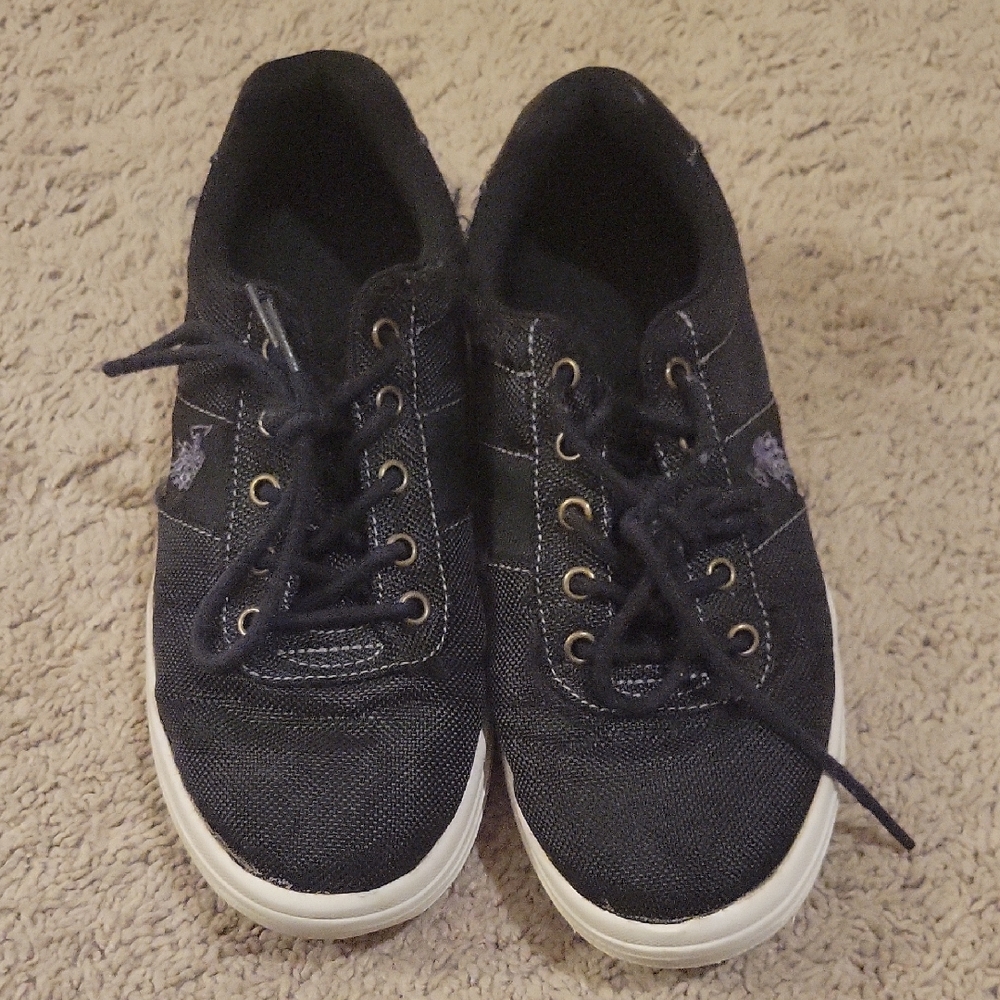 Black Canvas Sneakers